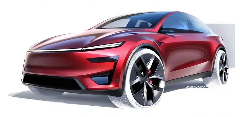 约40.2万人民币起！外观升级！Model Y高性能版车型设计手稿公布！